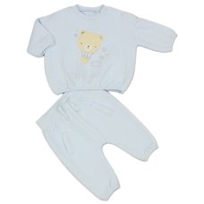 N14609: Baby Boys Quilted Top & Pant Outfit (0-9 Months)